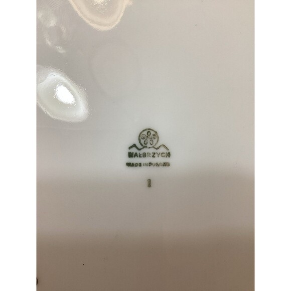 Walbrzych China Made In Poland Large Rimmed Bowl Set of 8 Plus1 Dinner Plate - Picture 5 of 14